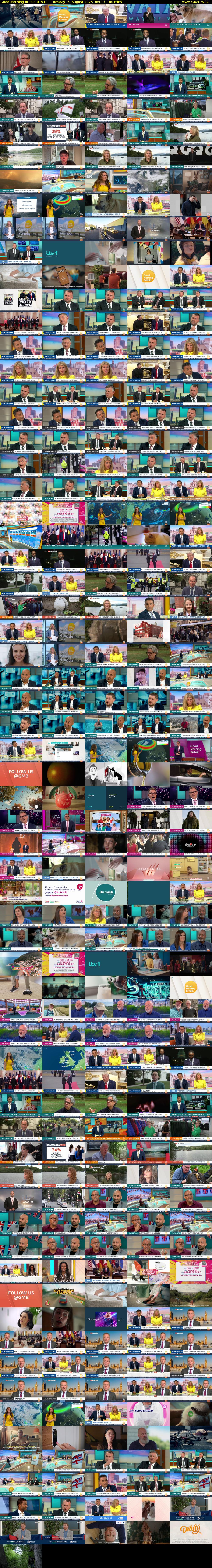 Good Morning Britain (ITV1) Tuesday 19 August 2025 06:00 - 09:00