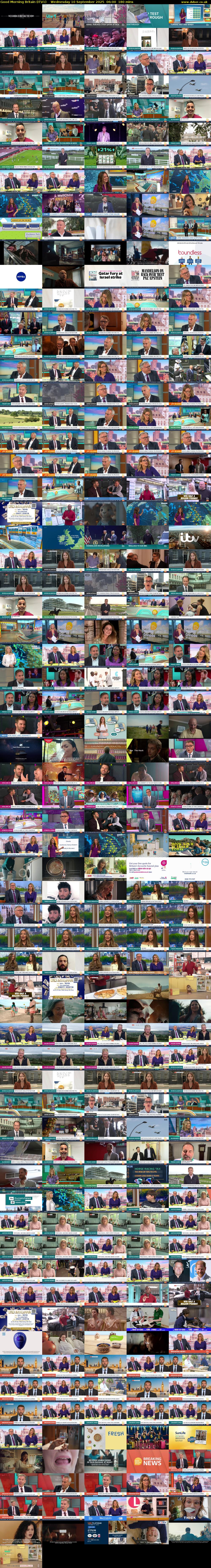 Good Morning Britain (ITV1) Wednesday 10 September 2025 06:00 - 09:00
