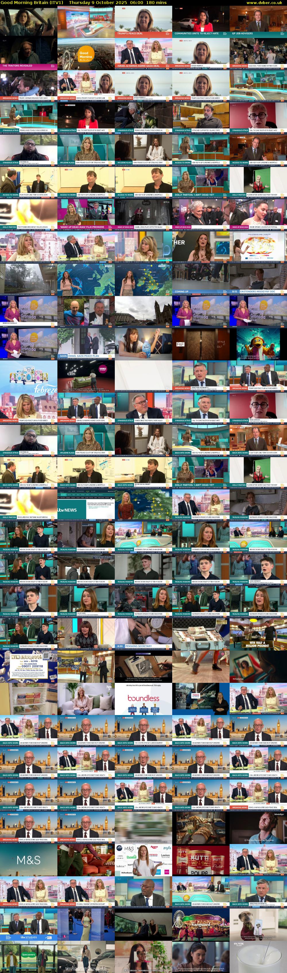 Good Morning Britain (ITV1) Thursday 9 October 2025 06:00 - 09:00