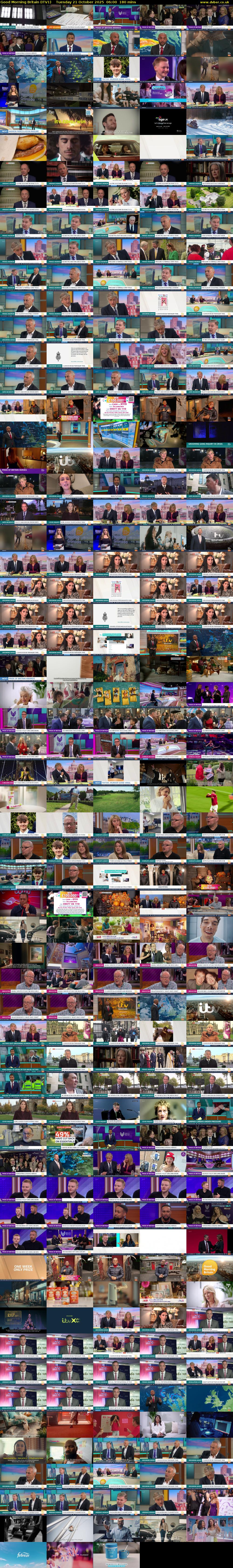 Good Morning Britain (ITV1) Tuesday 21 October 2025 06:00 - 09:00