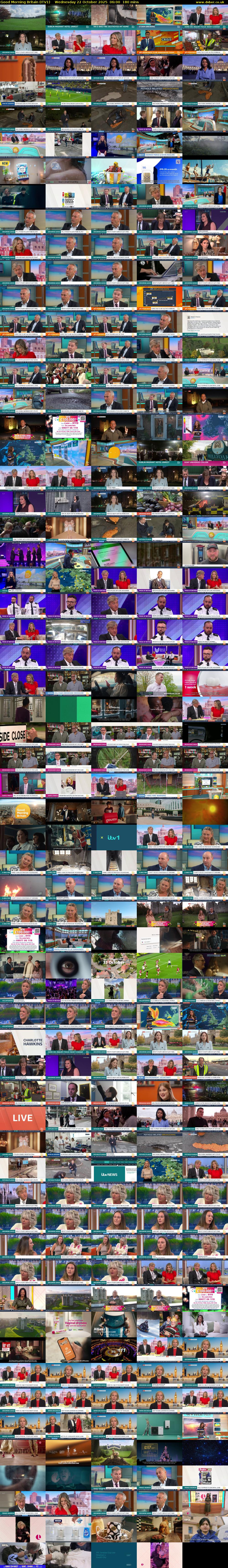 Good Morning Britain (ITV1) Wednesday 22 October 2025 06:00 - 09:00