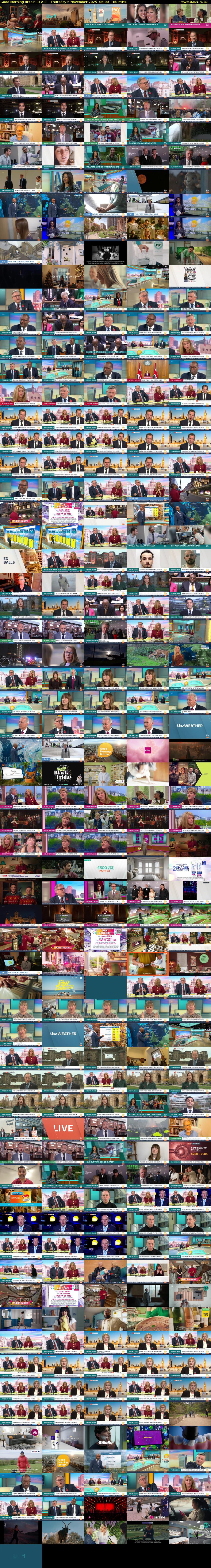 Good Morning Britain (ITV1) Thursday 6 November 2025 06:00 - 09:00