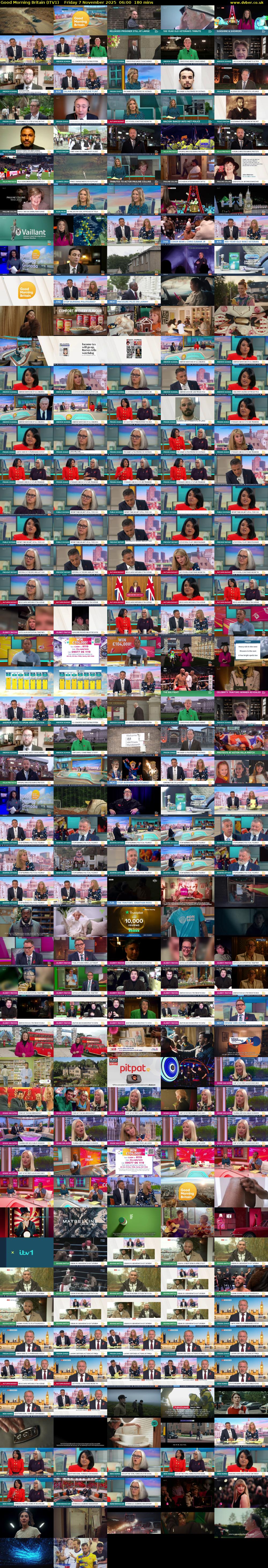 Good Morning Britain (ITV1) Friday 7 November 2025 06:00 - 09:00