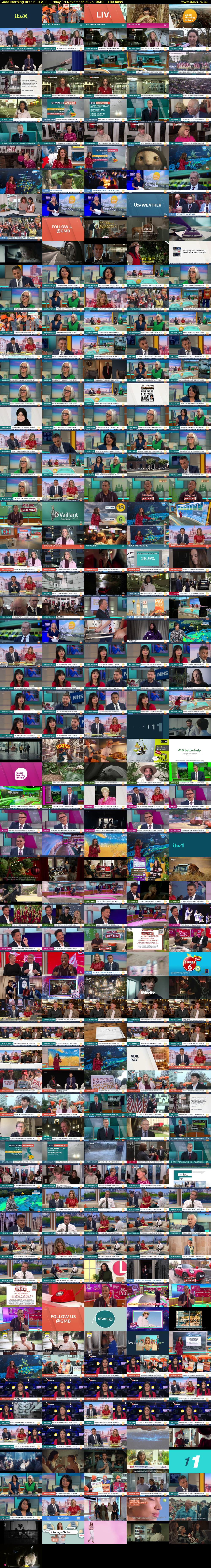Good Morning Britain (ITV1) Friday 14 November 2025 06:00 - 09:00