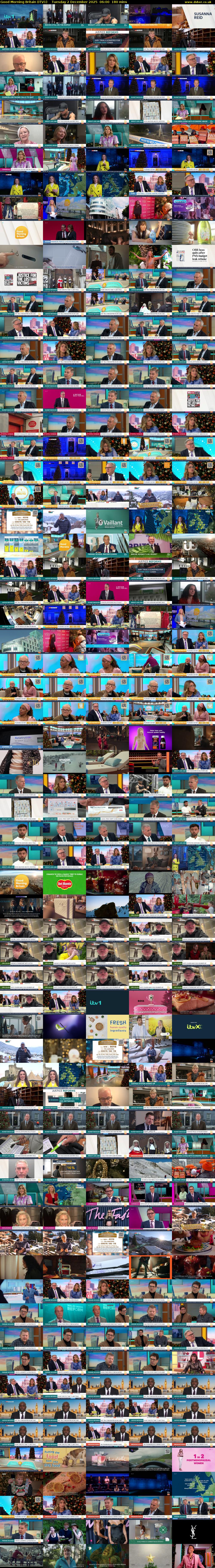 Good Morning Britain (ITV1) Tuesday 2 December 2025 06:00 - 09:00