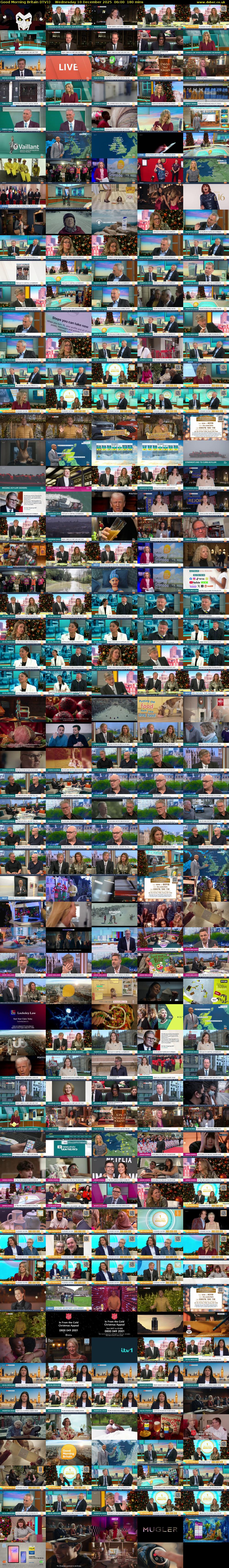Good Morning Britain (ITV1) Wednesday 10 December 2025 06:00 - 09:00