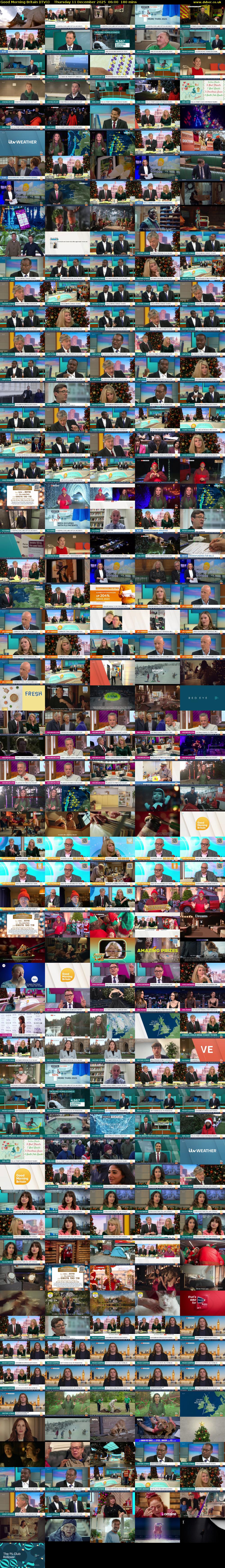 Good Morning Britain (ITV1) Thursday 11 December 2025 06:00 - 09:00