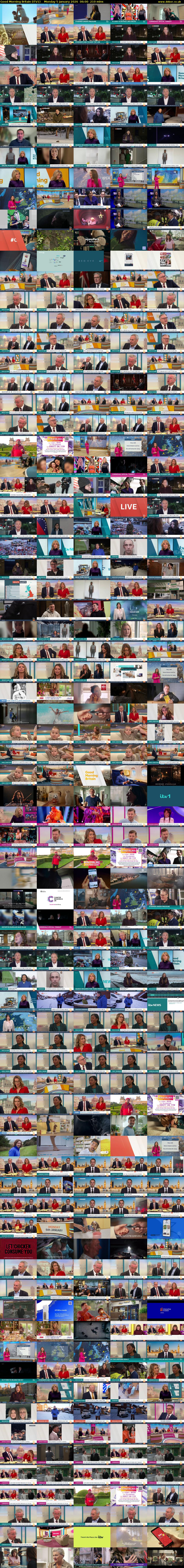 Good Morning Britain (ITV1) Monday 5 January 2026 06:00 - 09:30