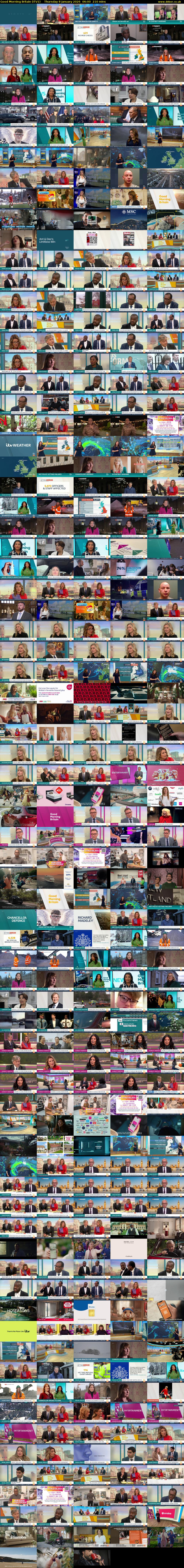 Good Morning Britain (ITV1) Thursday 8 January 2026 06:00 - 09:30