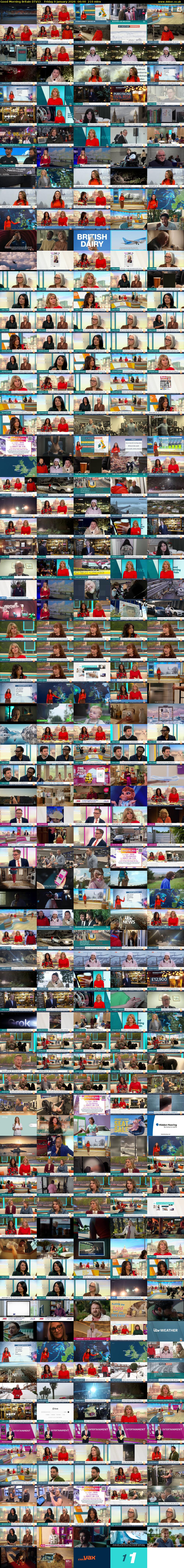 Good Morning Britain (ITV1) Friday 9 January 2026 06:00 - 09:30