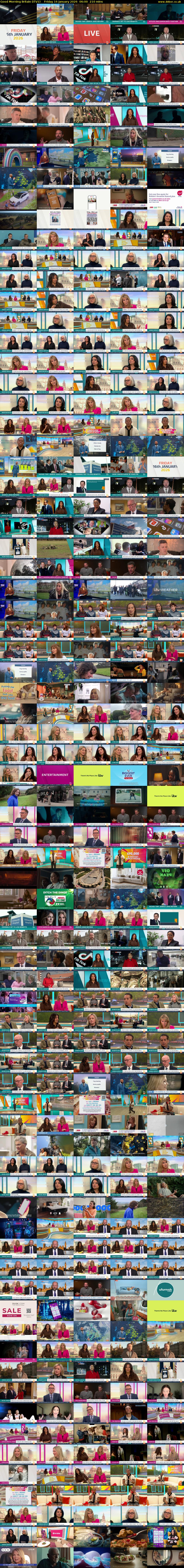 Good Morning Britain (ITV1) Friday 16 January 2026 06:00 - 09:30