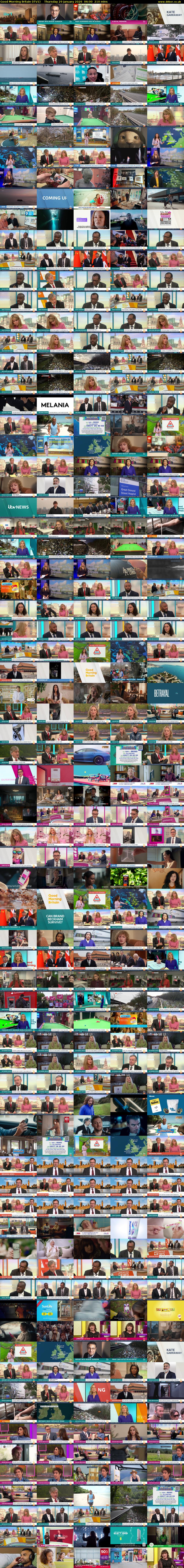 Good Morning Britain (ITV1) Thursday 29 January 2026 06:00 - 09:30