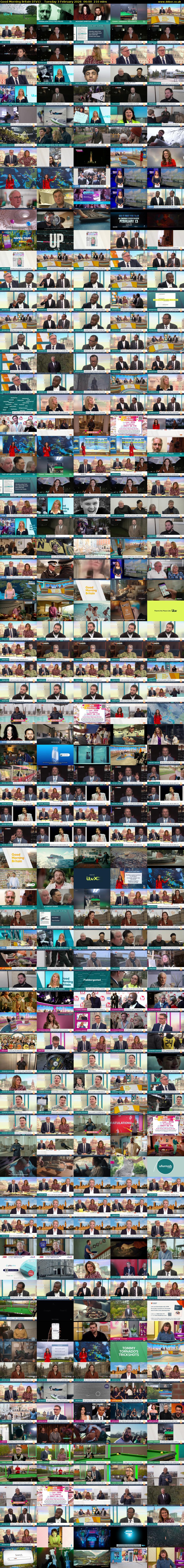 Good Morning Britain (ITV1) Tuesday 3 February 2026 06:00 - 09:30