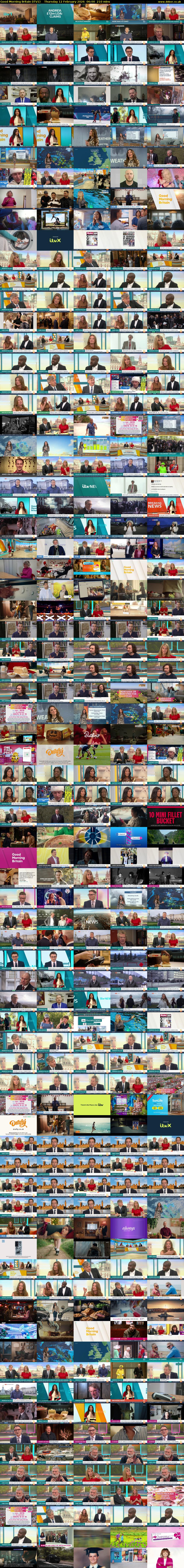 Good Morning Britain (ITV1) Thursday 12 February 2026 06:00 - 09:30