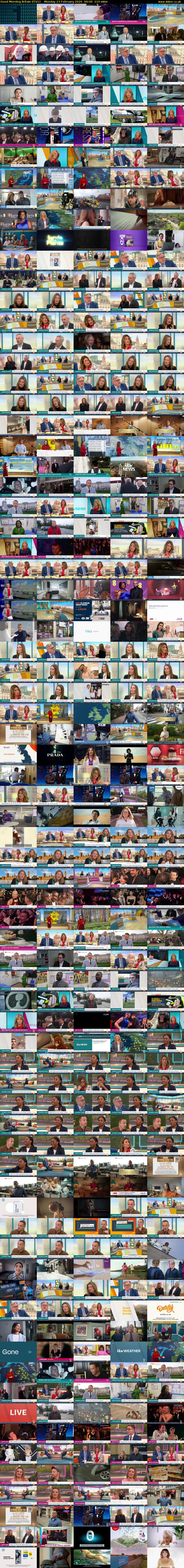 Good Morning Britain (ITV1) Monday 23 February 2026 06:00 - 09:30