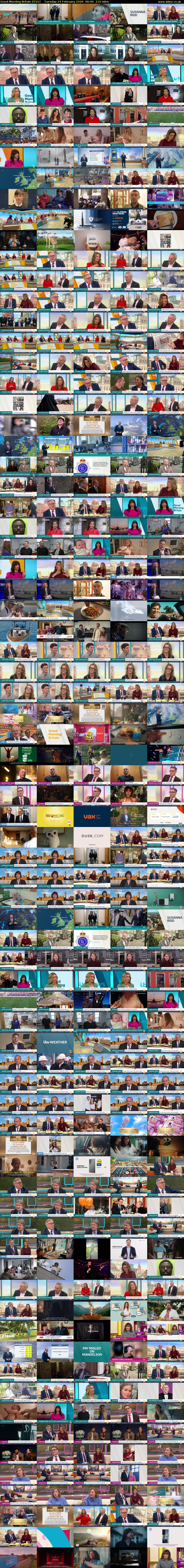 Good Morning Britain (ITV1) Tuesday 24 February 2026 06:00 - 09:30