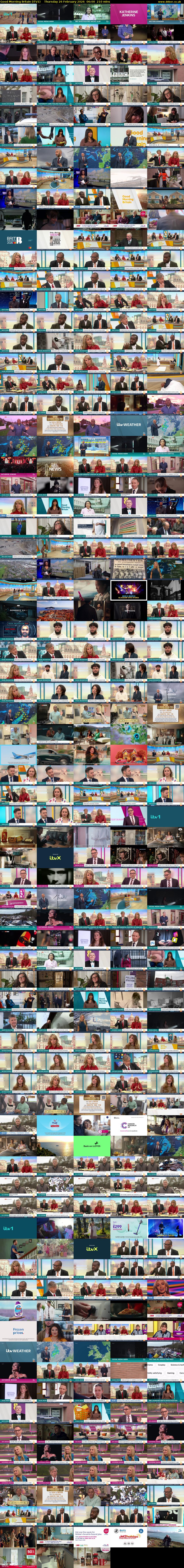 Good Morning Britain (ITV1) Thursday 26 February 2026 06:00 - 09:30