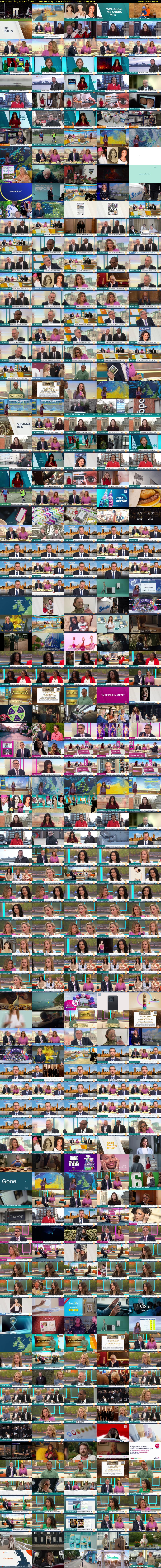 Good Morning Britain (ITV1) Wednesday 11 March 2026 06:00 - 10:00