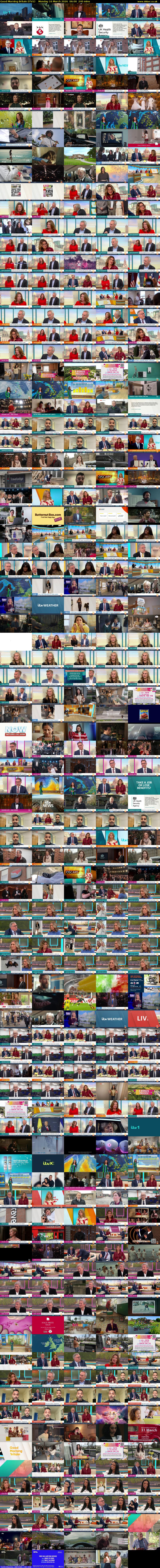 Good Morning Britain (ITV1) Monday 16 March 2026 06:00 - 10:00