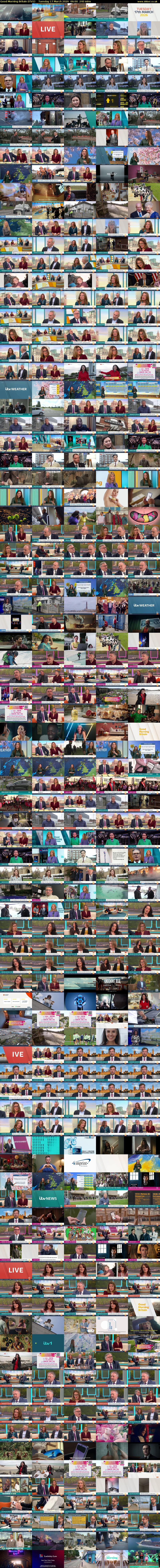 Good Morning Britain (ITV1) Tuesday 17 March 2026 06:00 - 10:00