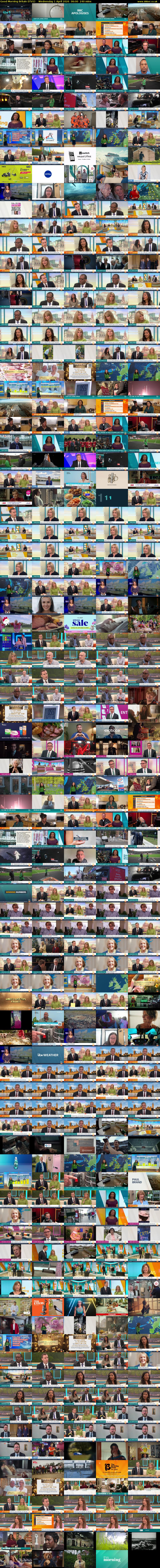 Good Morning Britain (ITV1) Wednesday 1 April 2026 06:00 - 10:00