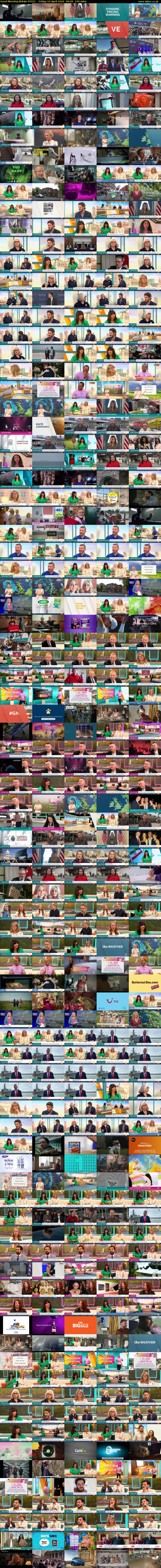 Good Morning Britain (ITV1) Friday 10 April 2026 06:00 - 10:00