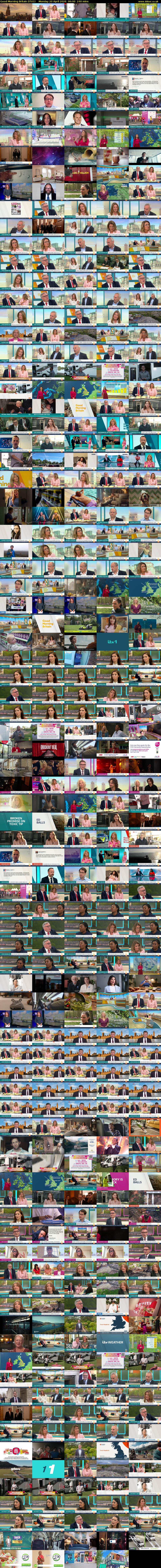 Good Morning Britain (ITV1) Monday 20 April 2026 06:00 - 10:00