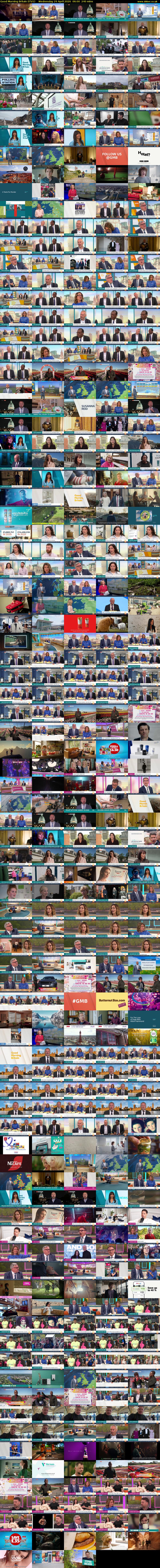 Good Morning Britain (ITV1) Wednesday 29 April 2026 06:00 - 10:00