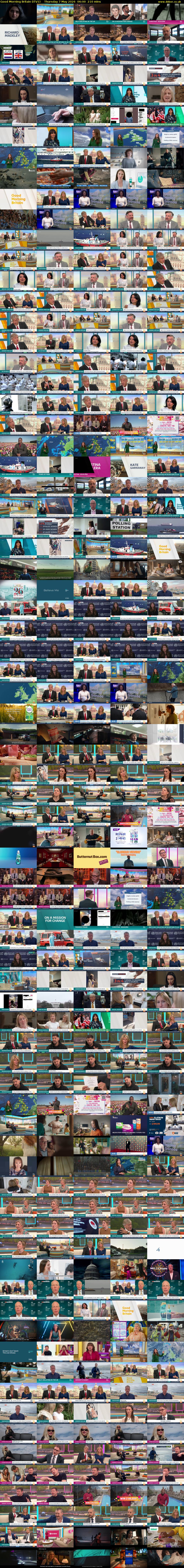 Good Morning Britain (ITV1) Thursday 7 May 2026 06:00 - 09:30