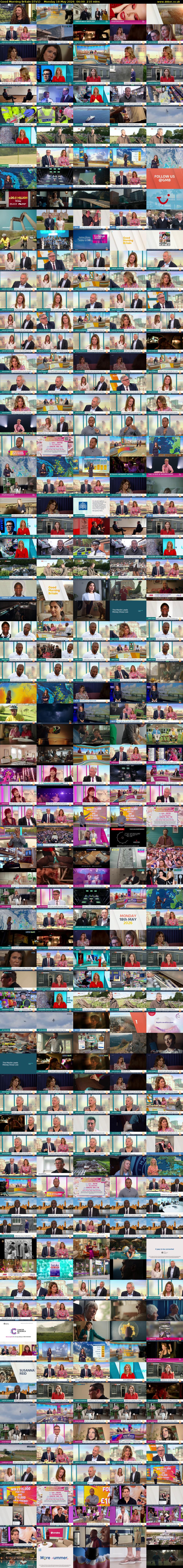 Good Morning Britain (ITV1) Monday 18 May 2026 06:00 - 09:30