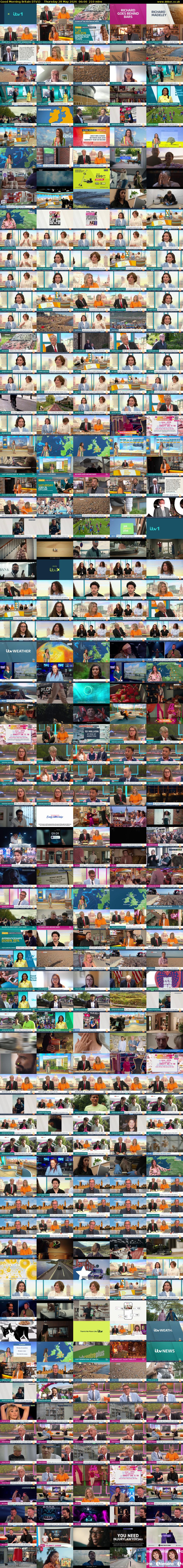 Good Morning Britain (ITV1) Thursday 28 May 2026 06:00 - 09:30