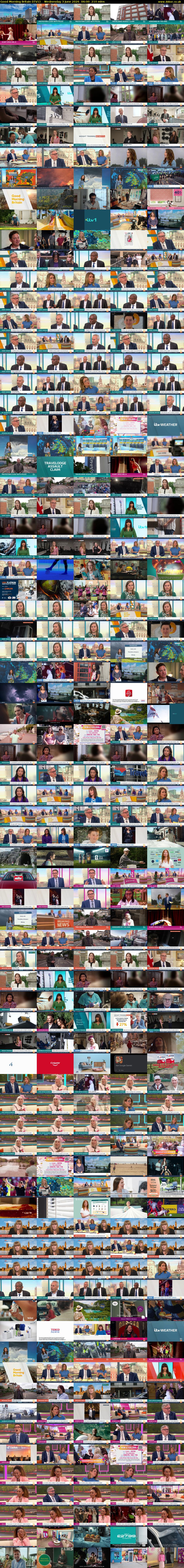 Good Morning Britain (ITV1) Wednesday 3 June 2026 06:00 - 09:30