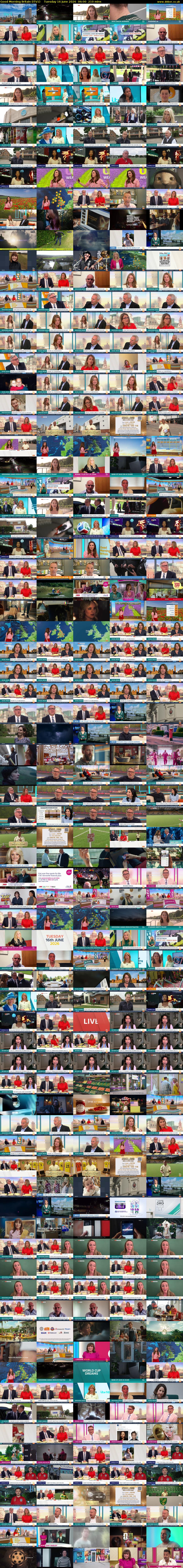 Good Morning Britain (ITV1) Tuesday 16 June 2026 06:00 - 09:30