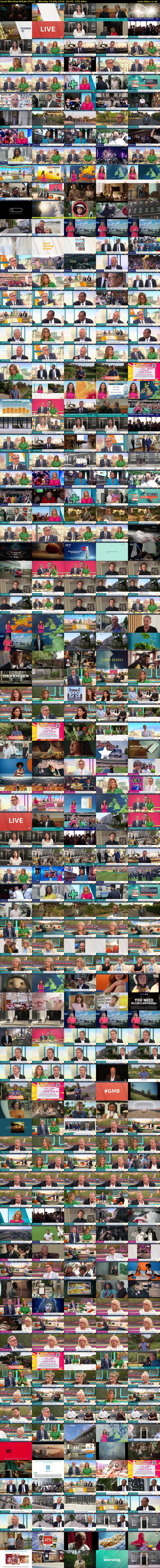 Good Morning Britain (ITV1) Monday 20 July 2026 06:00 - 10:00