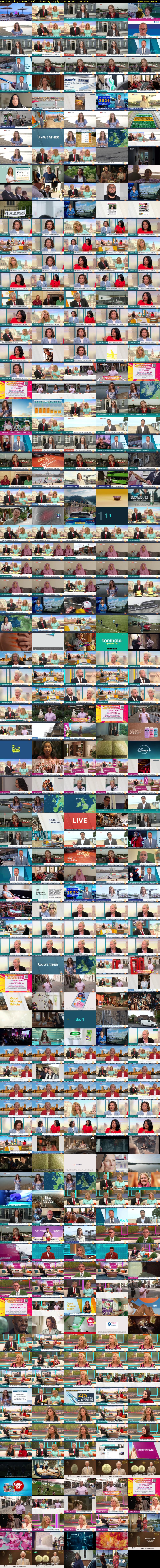 Good Morning Britain (ITV1) Thursday 23 July 2026 06:00 - 10:00