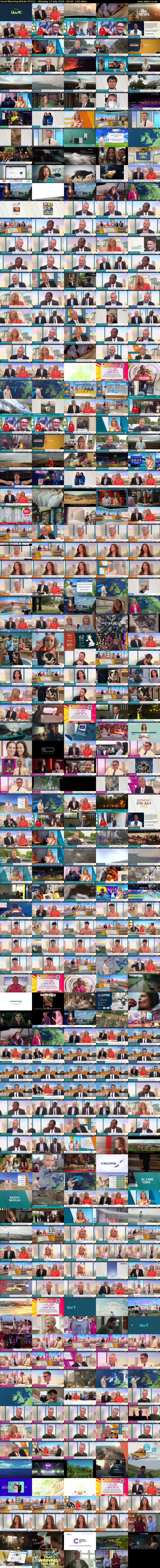 Good Morning Britain (ITV1) Monday 27 July 2026 06:00 - 10:00