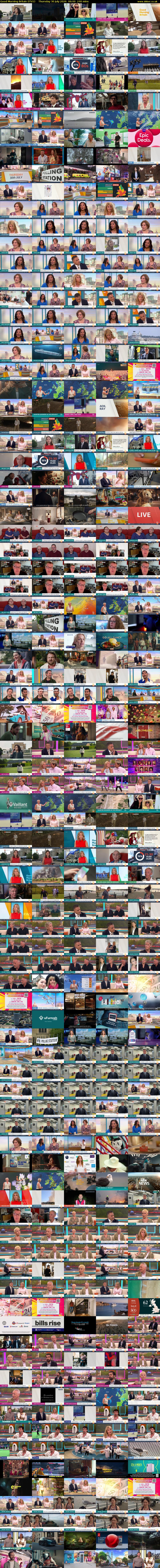 Good Morning Britain (ITV1) Thursday 30 July 2026 06:00 - 10:00
