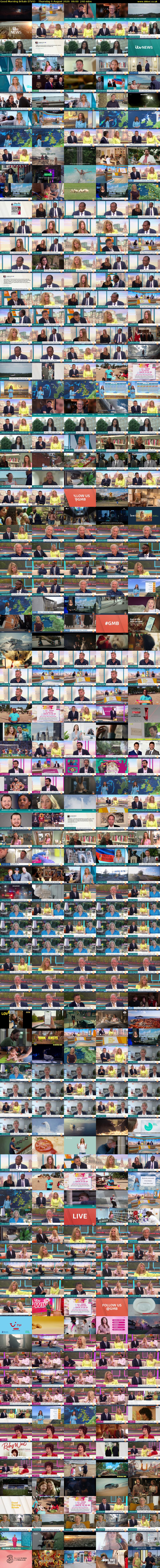 Good Morning Britain (ITV1) Thursday 6 August 2026 06:00 - 10:00