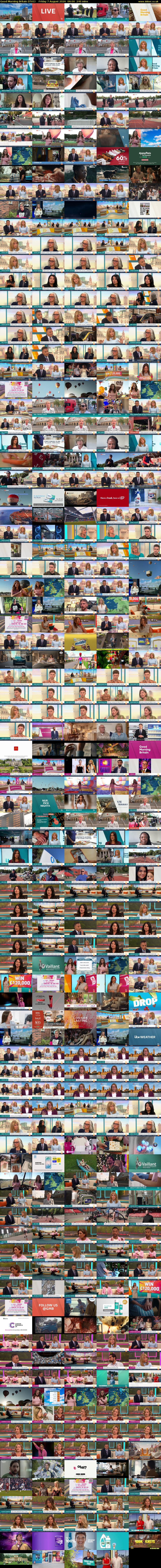 Good Morning Britain (ITV1) Friday 7 August 2026 06:00 - 10:00