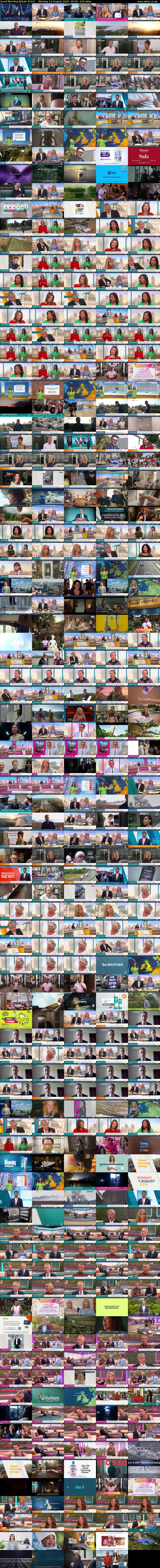 Good Morning Britain (ITV1) Monday 10 August 2026 06:00 - 10:00