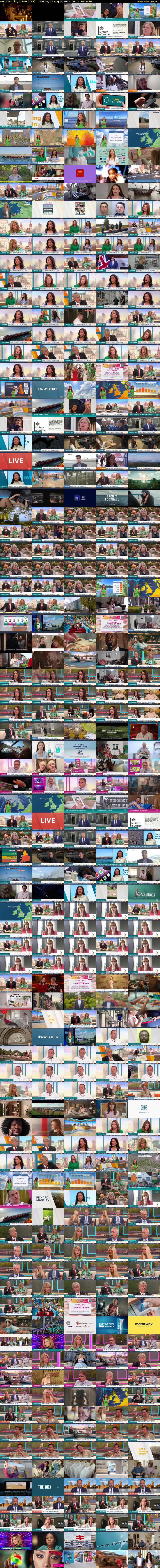 Good Morning Britain (ITV1) Tuesday 11 August 2026 06:00 - 10:00