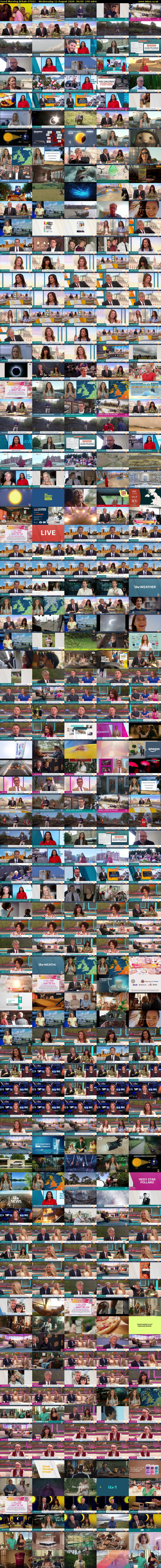 Good Morning Britain (ITV1) Wednesday 12 August 2026 06:00 - 10:00
