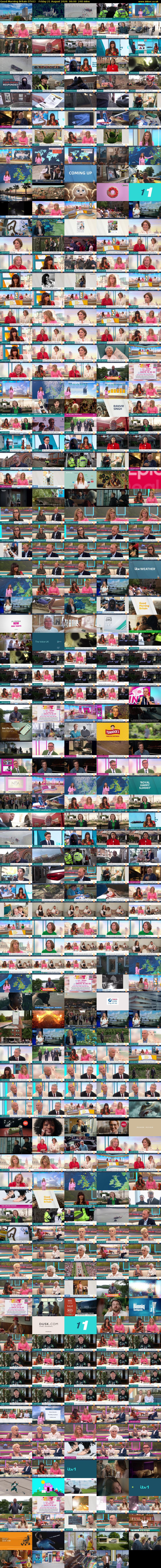 Good Morning Britain (ITV1) Friday 21 August 2026 06:00 - 10:00