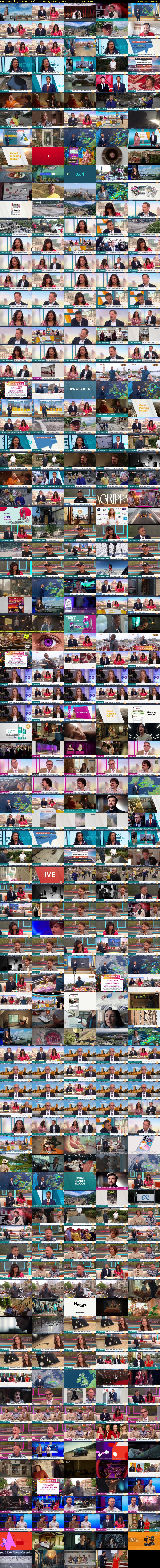 Good Morning Britain (ITV1) Thursday 27 August 2026 06:00 - 10:00