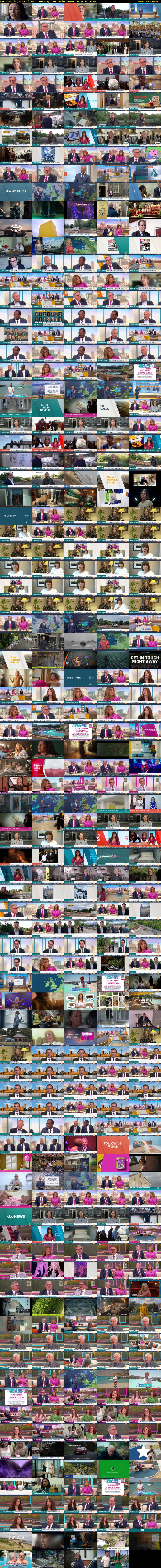 Good Morning Britain (ITV1) Tuesday 1 September 2026 06:00 - 10:00