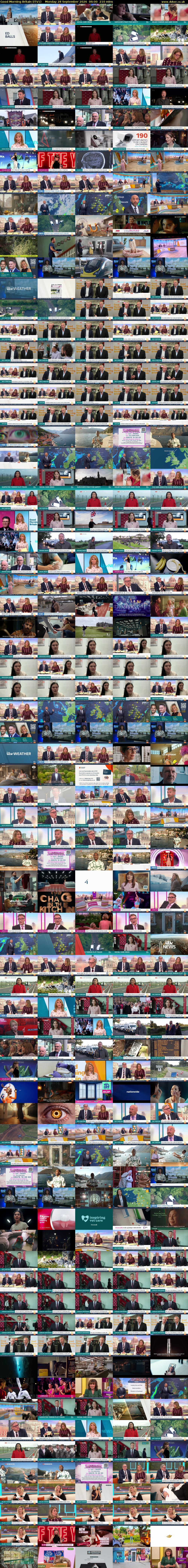 Good Morning Britain (ITV1) Monday 28 September 2026 06:00 - 09:30
