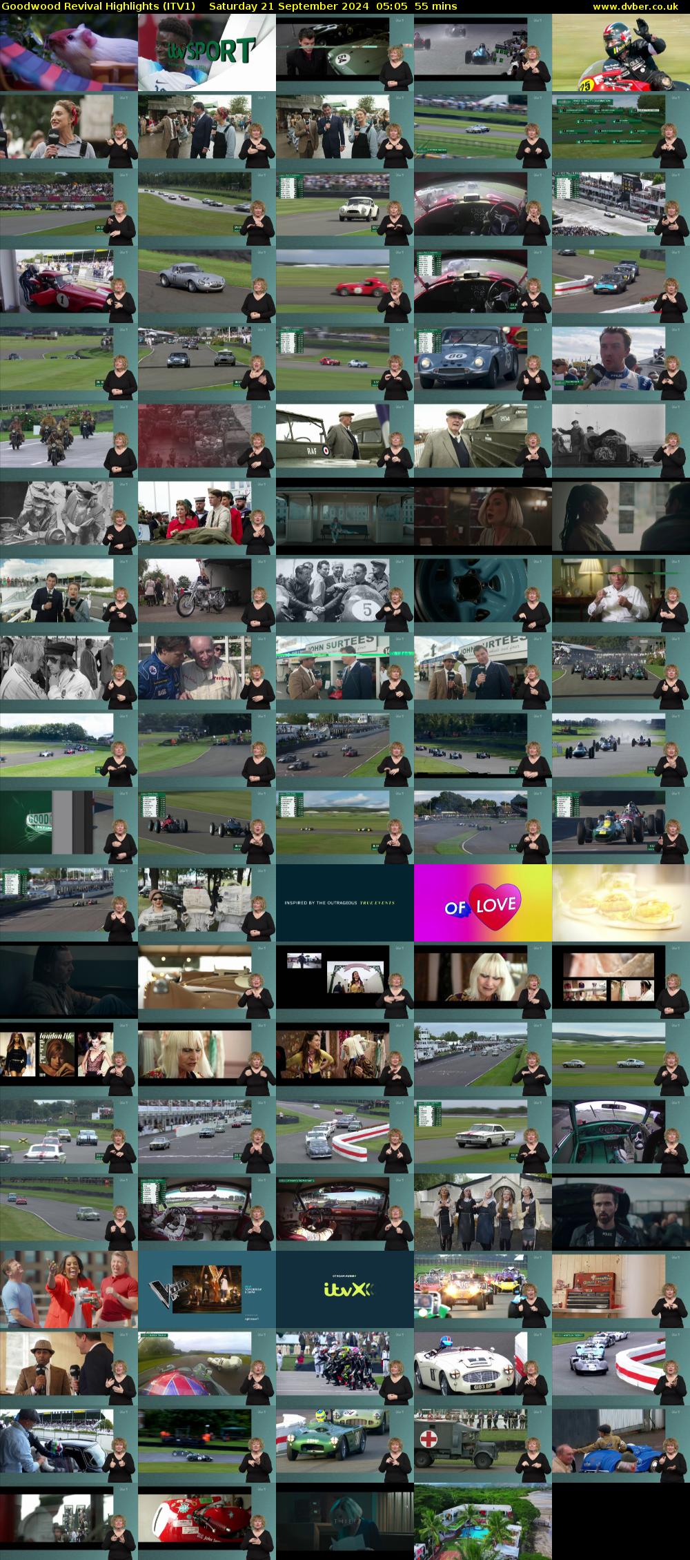 Goodwood Revival Highlights (ITV1) Saturday 21 September 2024 05:05 - 06:00