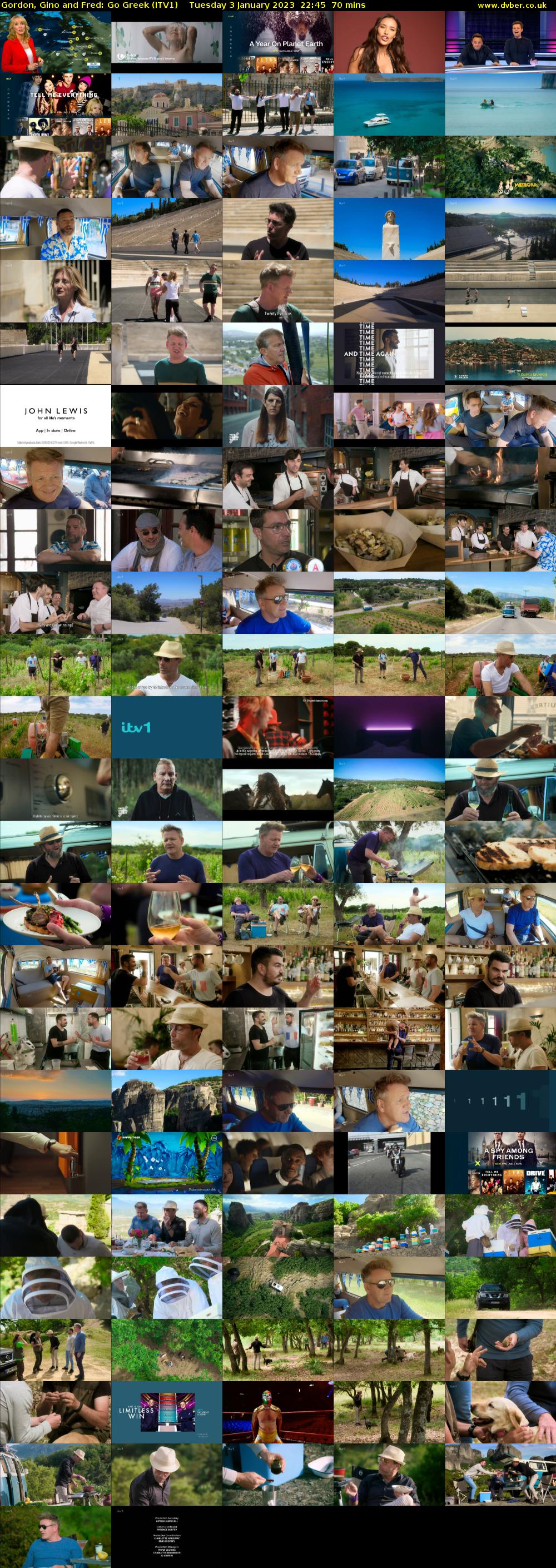 Gordon, Gino and Fred: Go Greek (ITV1) Tuesday 3 January 2023 22:45 - 23:55