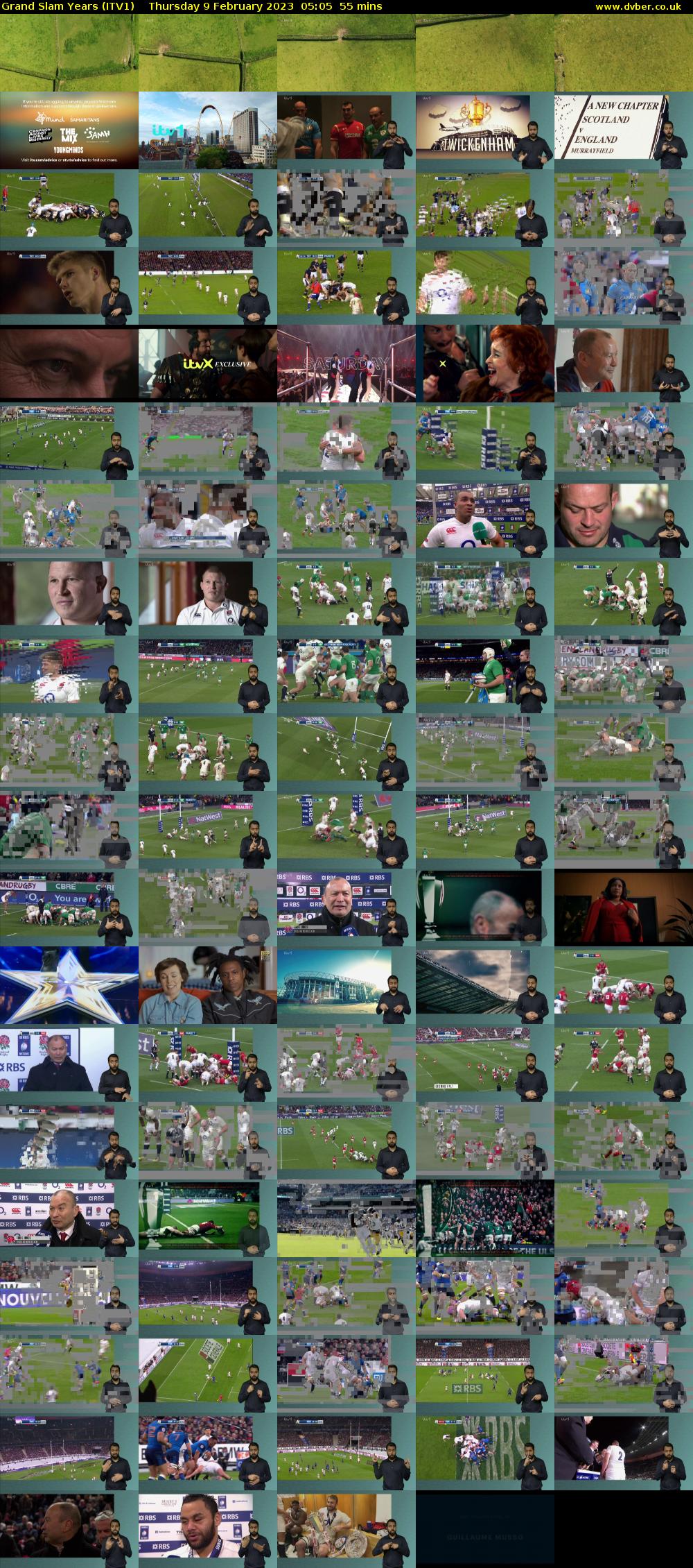 Grand Slam Years (ITV1) Thursday 9 February 2023 05:05 - 06:00