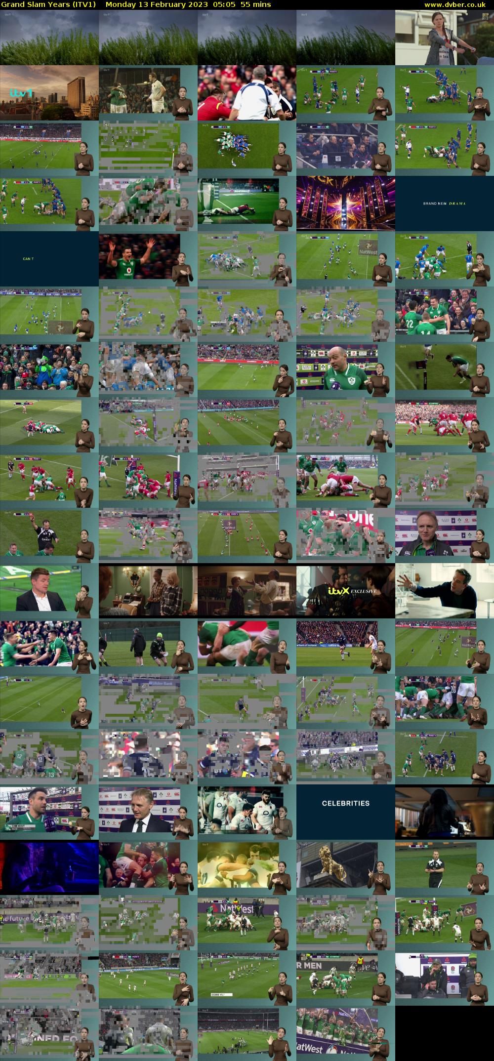 Grand Slam Years (ITV1) Monday 13 February 2023 05:05 - 06:00